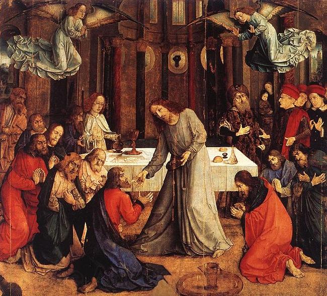 Justus van Gent The Institution of the Eucharist Spain oil painting art